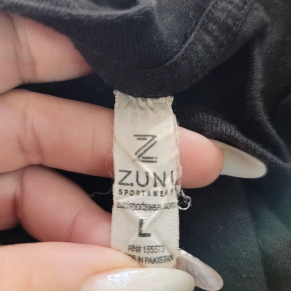 zuni neon skeleton tee shirt size large black, green, blue, psychedelic, - Picture 4 of 4